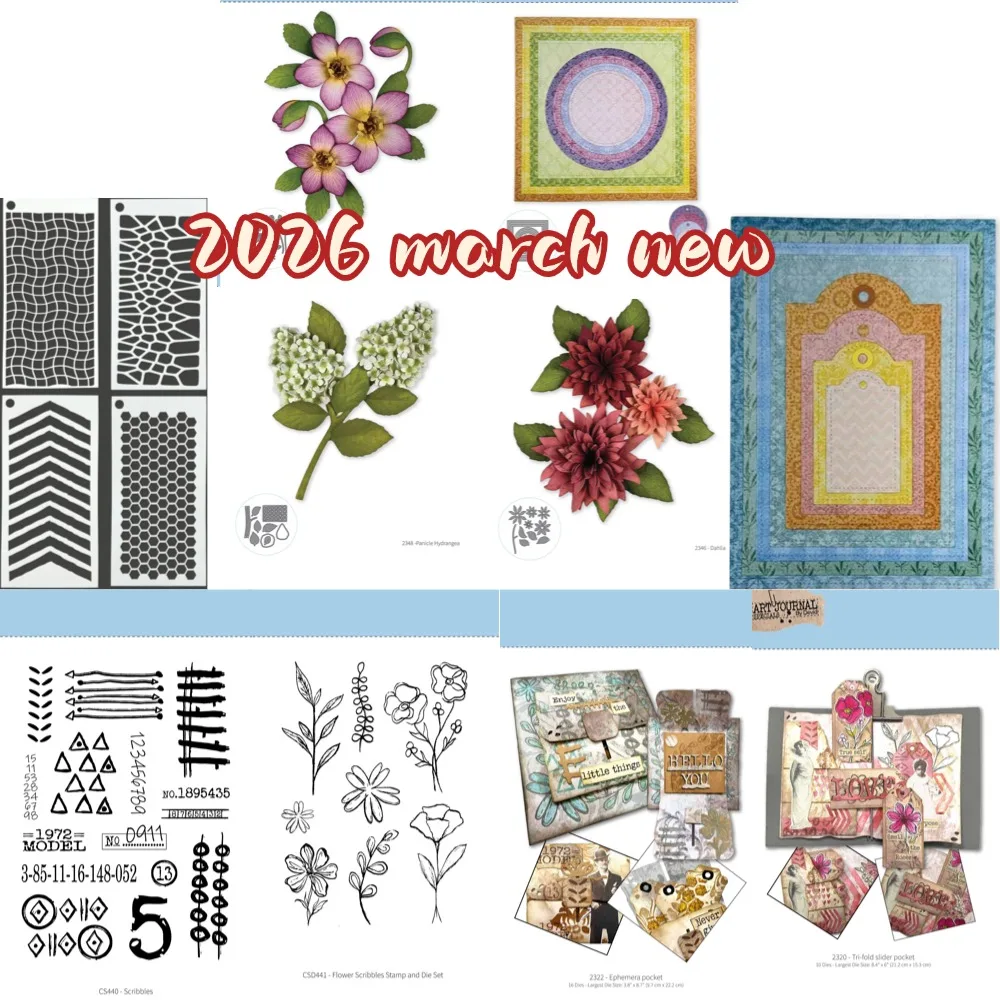

flowers Finger Stamps 2026 New Metal Cutting Dies For DIY Scrapbooking Crafts Maker Photo Album Template Handmade Decoration