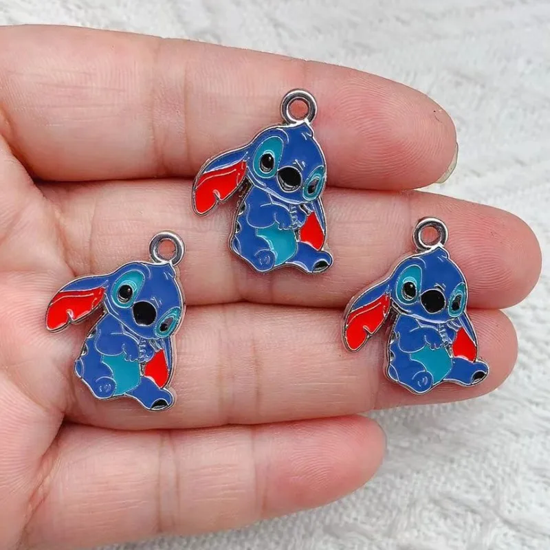 10 pcs Cartoon Enamel Pendant Cute Necklace Charm Earring Pendant Diy Craft Supplies