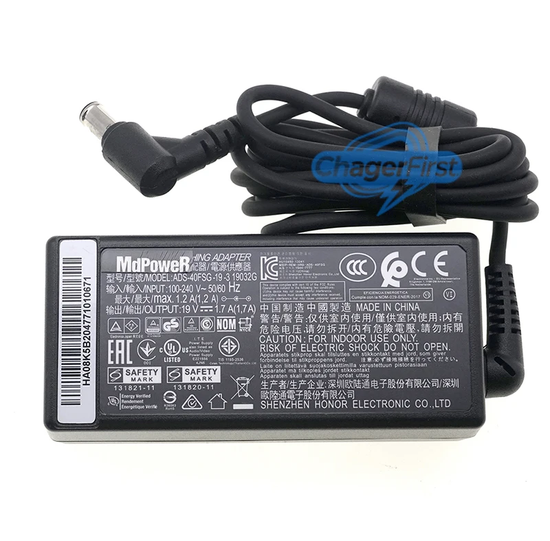 AC Adaptor Charger MBA1346 19V 1.7A For LG Switching Adapter ADS-40SG-19-2 19032G Portable Bluetooth Speaker, Model PK7