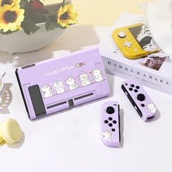 5 Cats Eat Fish. Protective Case for Switch Oled, Soft TPU Slim Cover for Nintendo Switch Console,NS Game Accessorie