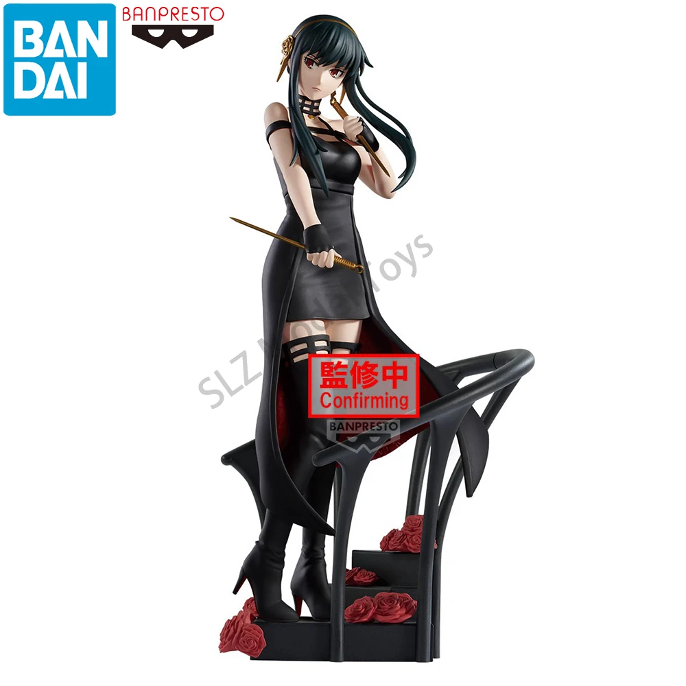 100-オリジナルバンダイ魂バンプレスト-dxf-フィギュアローズフラワースパイ-×-ファミリー-yor-forger-アニメフィギュア誕生日ギフト-brinquedos