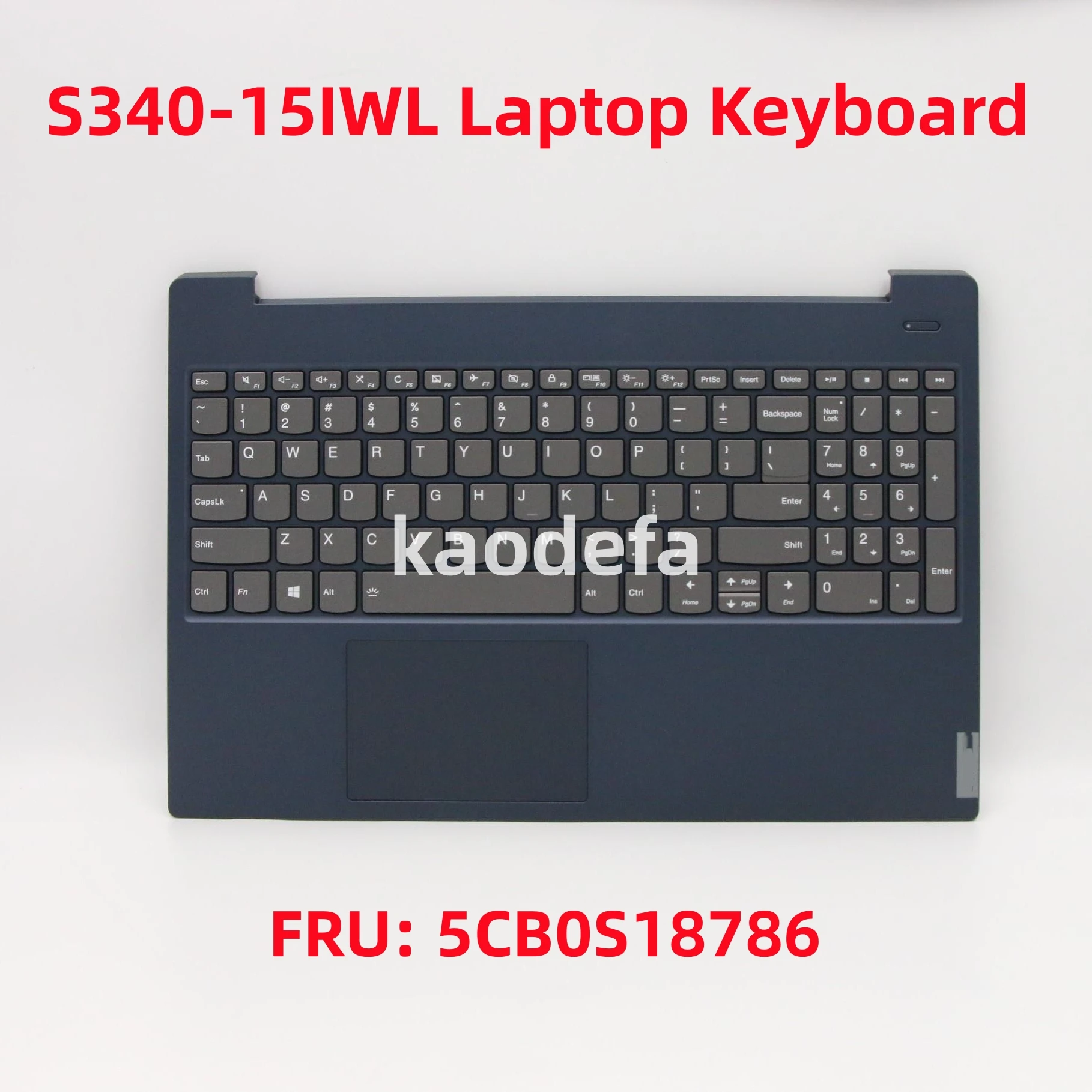 For Lenovo ideapad S340-15IWL / S340-15IML / S340-15API / S340-15IIL Laptop Keyboard FRU: 5CB0S18786