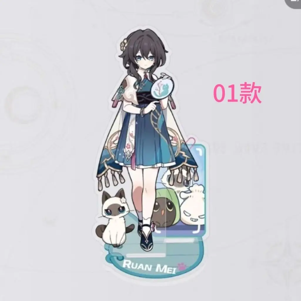 هونكاي: ستار ريل للأطفال حامل شخصية أكريليك Ruan Mei Dr. نسبة Sparkle Acheron Aventurine مجموعة اللافتات الدائمة للبجعة السوداء #2