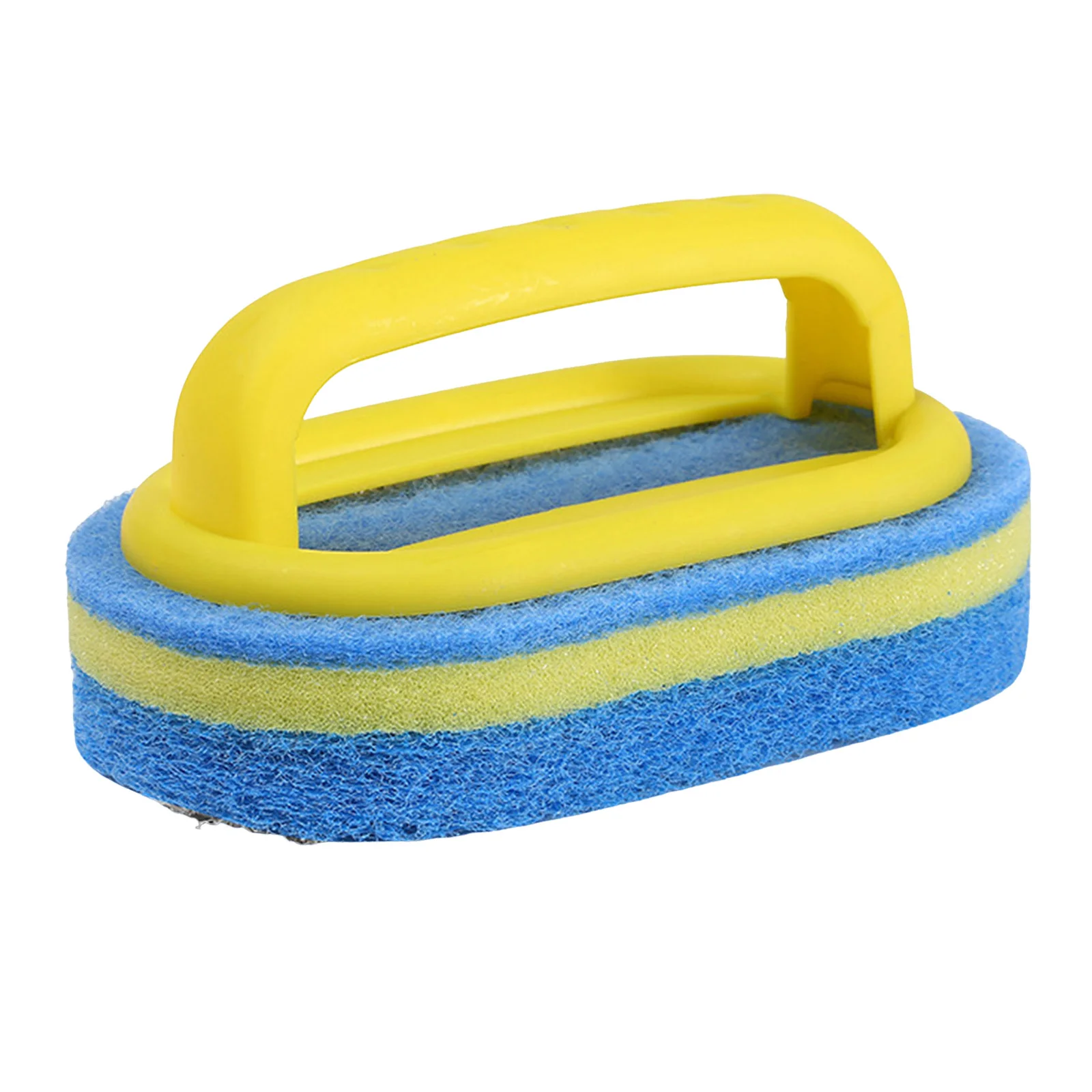 Handled Bath Scrubber Heavy Duty Non-Scratch Scouring Pad Handheld Scrubber for Cleaning Shower Tile