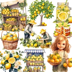 Lemon Stickers Crafts And Scrapbooking stickers kids toys book Decorative sticker DIY Stationery