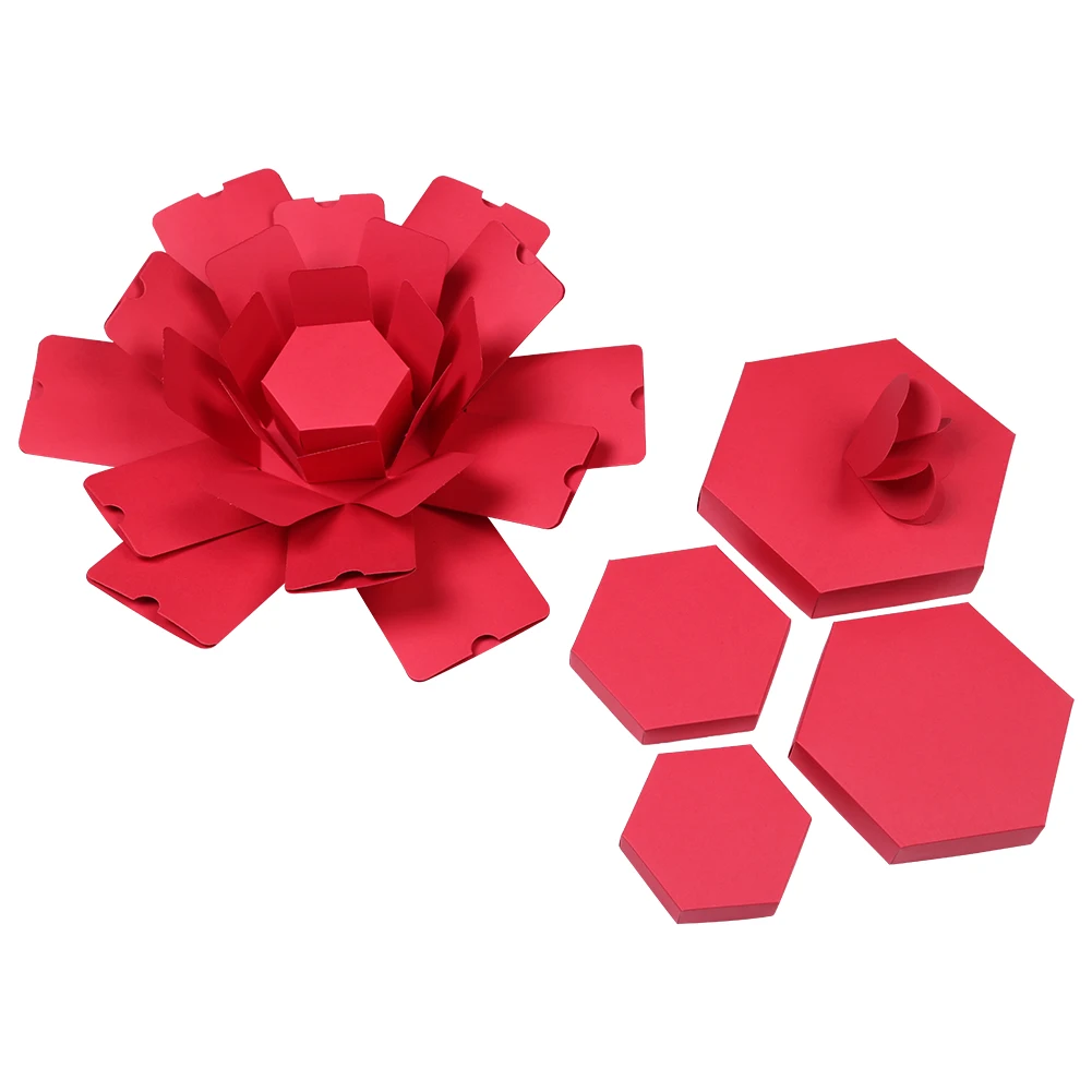 

Коробка-сюрприз Hex Explosion Box: фотоальбом, скрапбук, подарочная коробка-бомба на день рождения, рождественский сюрприз