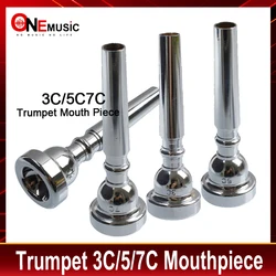 High Quality Chrome/Gold Professional Trumpet 3C/5/7C Mouth Piece Mouthpiece