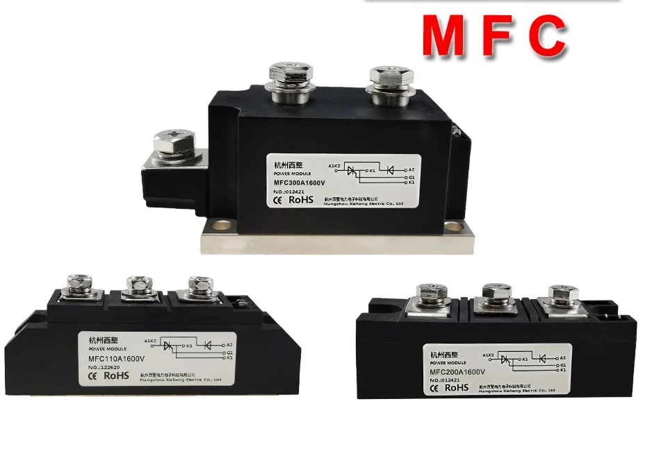 Module MFC200A-16 MFC55A 110A 300A1600V Semi-controlled Thyristor Phase Shift 200A