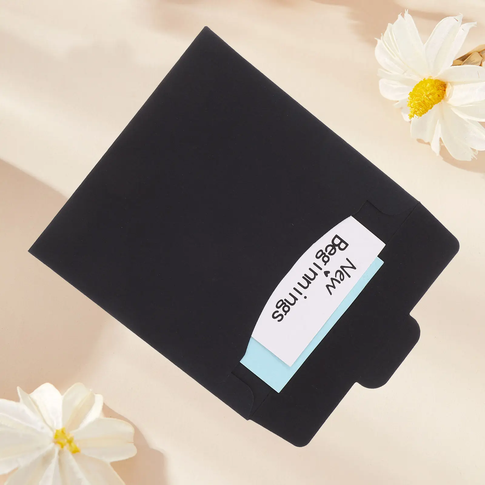 50Pcs Paper Cd Dvd Sleeves Envelopes Storage Cases Vintage Square Design for Disc Protection Software Packaging DIY