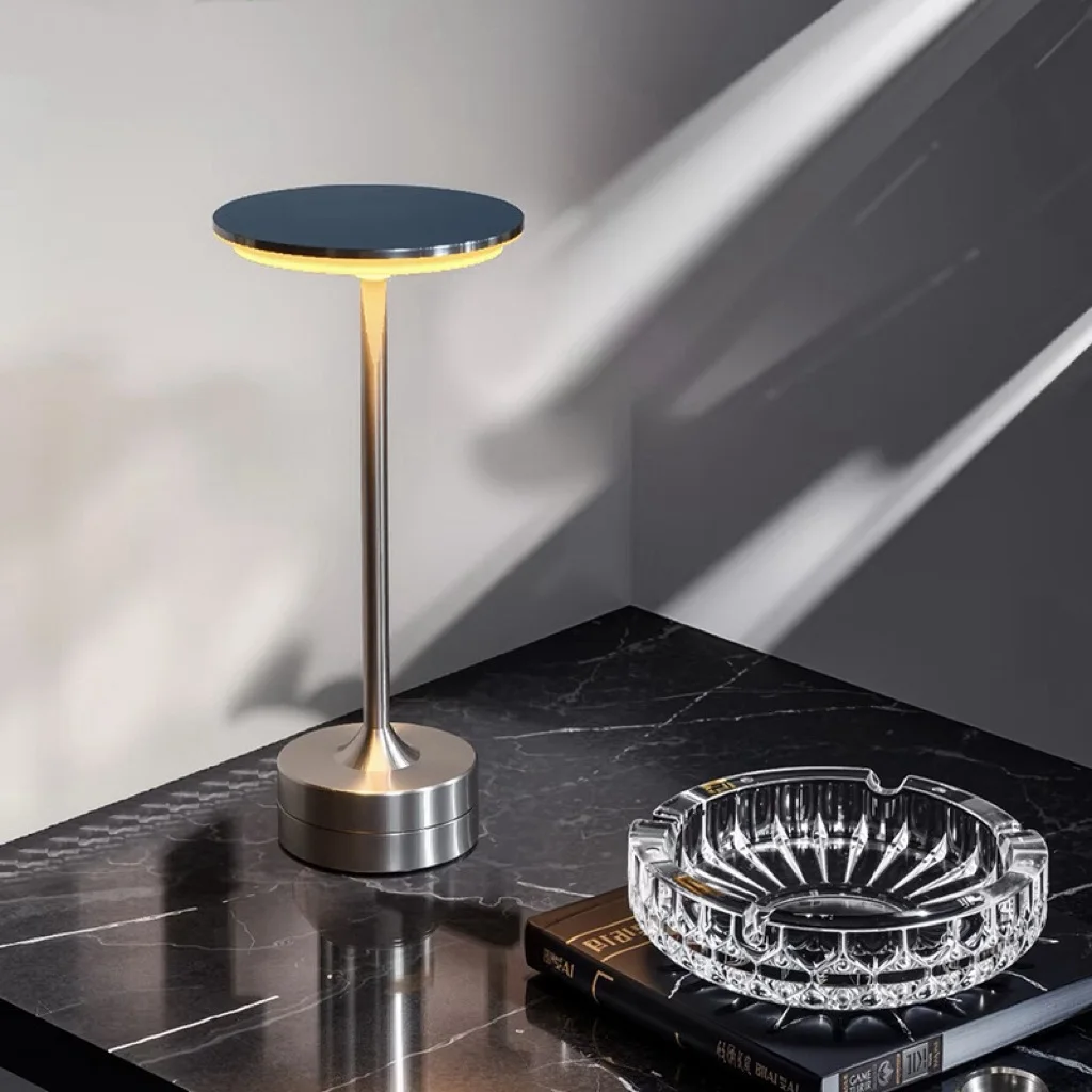 لاسلكي LED الجدول مصباح اللمس الاستشعار سطح المكتب ضوء الليل USB قابلة للشحن المحمولة غرفة نوم ليلة ضوء مصابيح القراءة إضاءة زينة