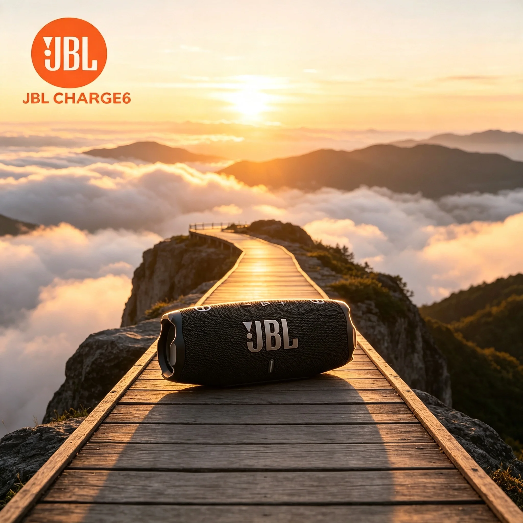 JBL CHARGE6 Wireless Portable Speaker, Bluetooth 5.4 Stable Connection, Dust Drop Proof, Auracast Link for Multi Speaker Setup