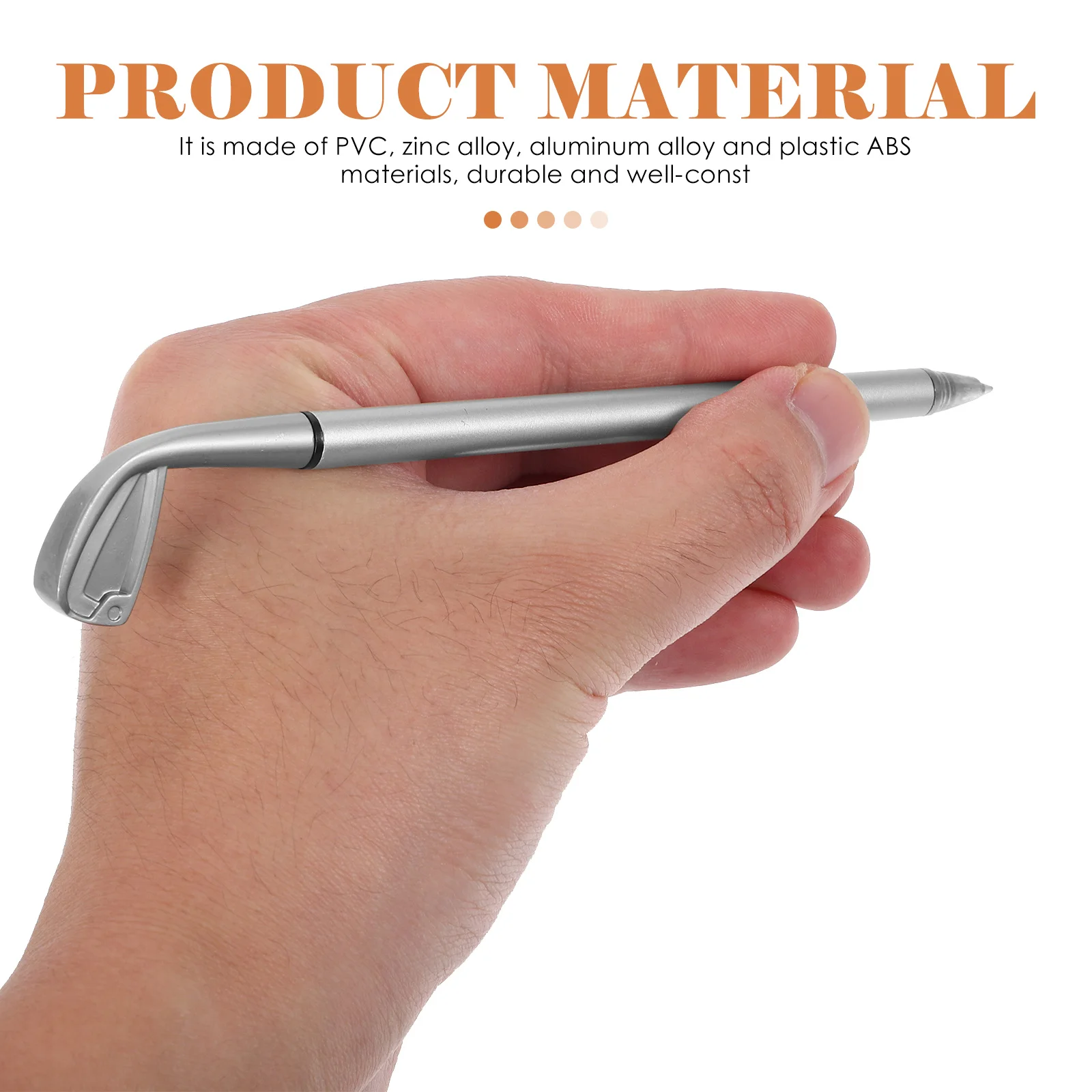 

3Sets PVC Zinc Alloy Golf Club Pens Creative Ballpoint Pen Office Stationery Golf Gift for Birthday Anniversary Holiday