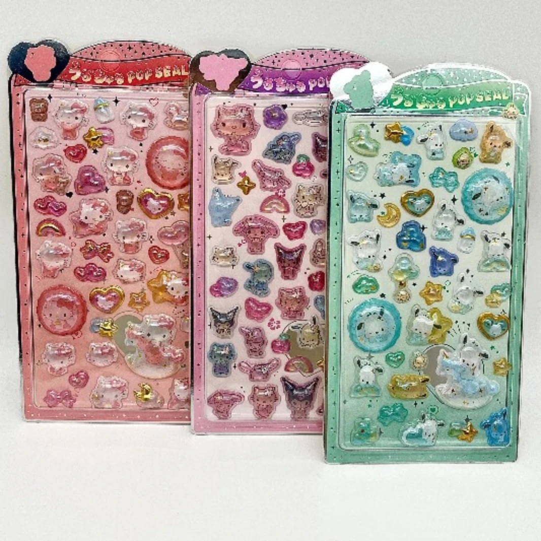 2026 Kitty cat Hangyodon Three-Dimensional Relief Crystal Sticker Diy Phone Case Notebook Camera Decorate Girl Birthday Gift