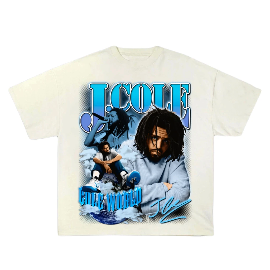 2026 Fashion Singer J COLE T Shirt Mens Womens Cotton Tees Ummer Casual Short Sleeve Round Neck Clothing Loose Tops Trend