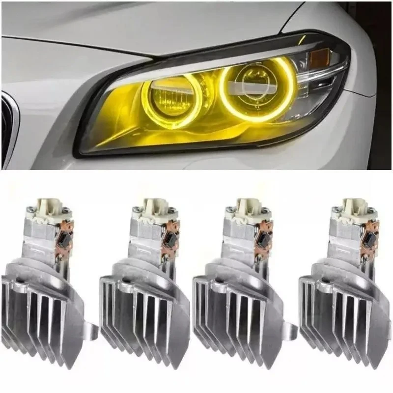 

LED DRL Modules Daytime Running Light Yellow Angel Eye Headlight For 2014 2015 2016 BMW 5 Series F10 F11 LCI 528i 535i 550iX M5