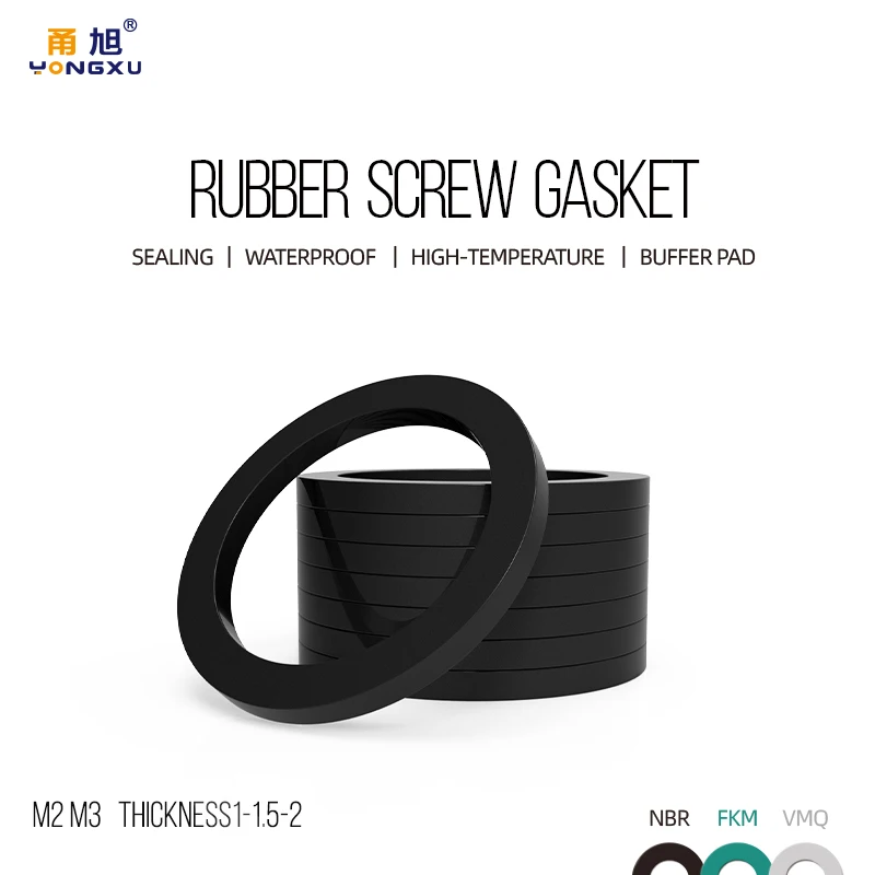 bm2 bm3 Bulk Flat Gasket Whole sale Discount M2-M3 Thickness1-1.5-2 NitrileSilicone Fluororubber Sealing high-temperature o-ring