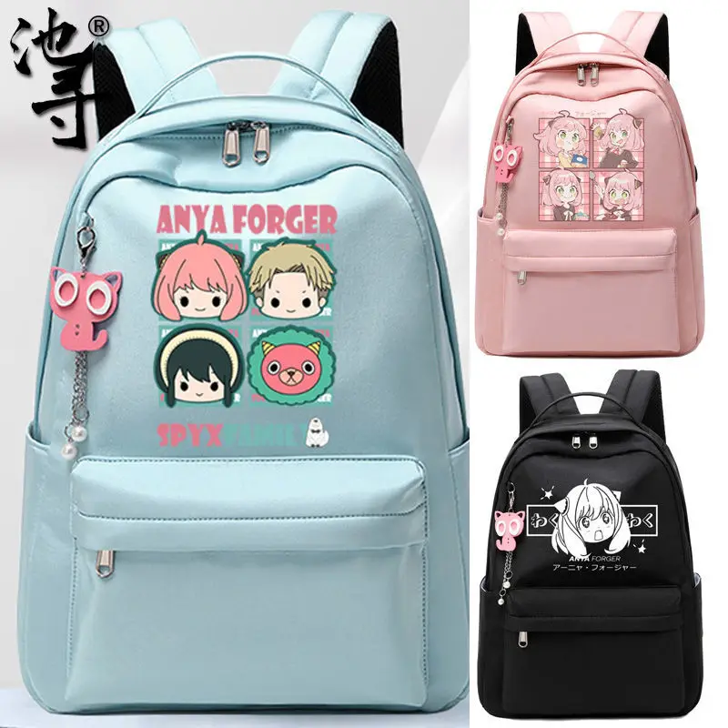 Aniya Spy X Family Merchandise Student Double Shoulder Anime Two-Dimensional Backpack Bag For Women Casual ANI