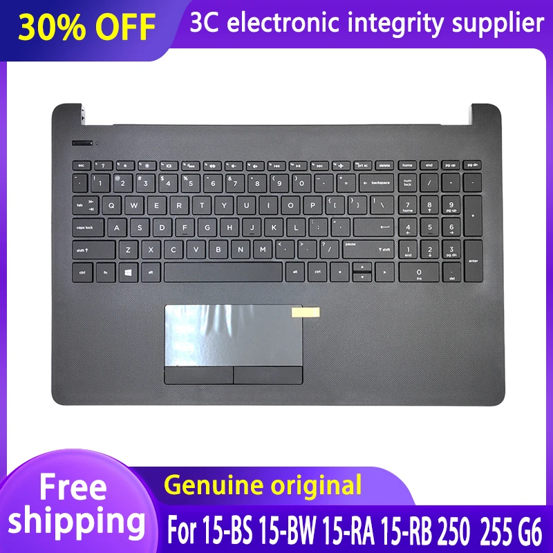 NEW Keyboard For Laptop For HP 15-BS 15-BW 15-RA 15-RB 250 G6 255 G6 Palmrest HP Notebook Keyboard Grey