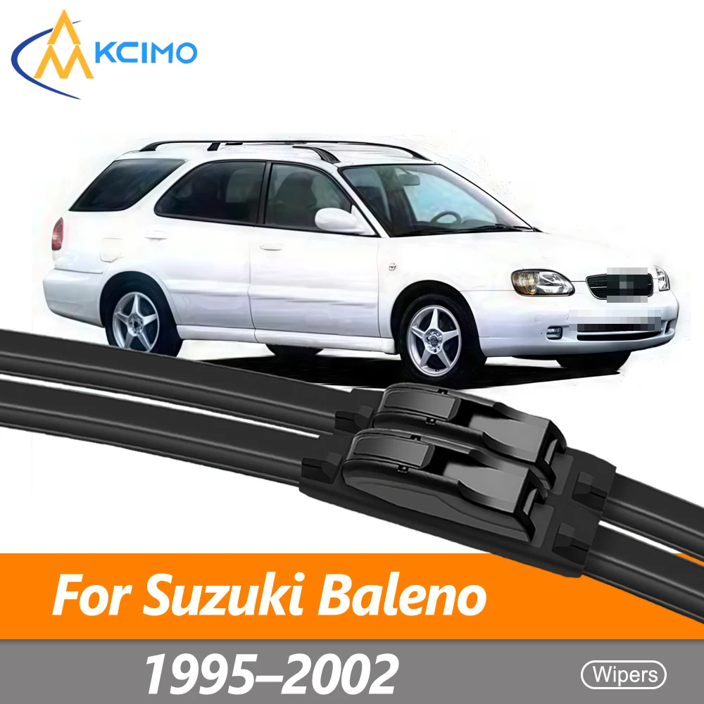 

2PCS Front Wiper Blades For Suzuki Baleno/ SY 1995–2002 High-Performance Rubber Silent/ Streak-Free Windshield Wiper Blades