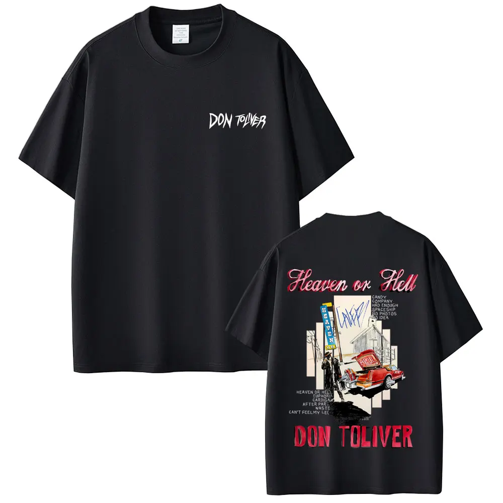 

Rapper Don Toliver Heaven or Hell Album 2025 Merch T-shirt Men Women Fashion Casual Vintage Tees Male Hip Hop Oversized T-shirts