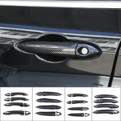 For Alfa Romeo Giulia 952 Stelvio 949 2017-2020 Auto Accessories ABS Carbon Fiber Car Exterior Door Handle Grab Cover Trim