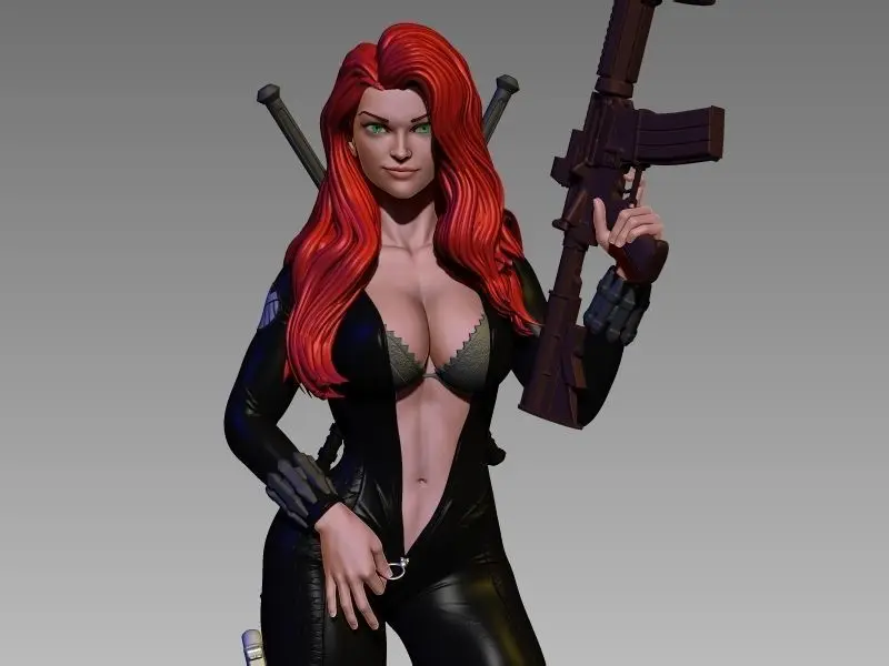 1/24 75mm 1/18 100mm Resin Model Kits Sexy Female Soldier Figurine Unpainted No Color RW-562