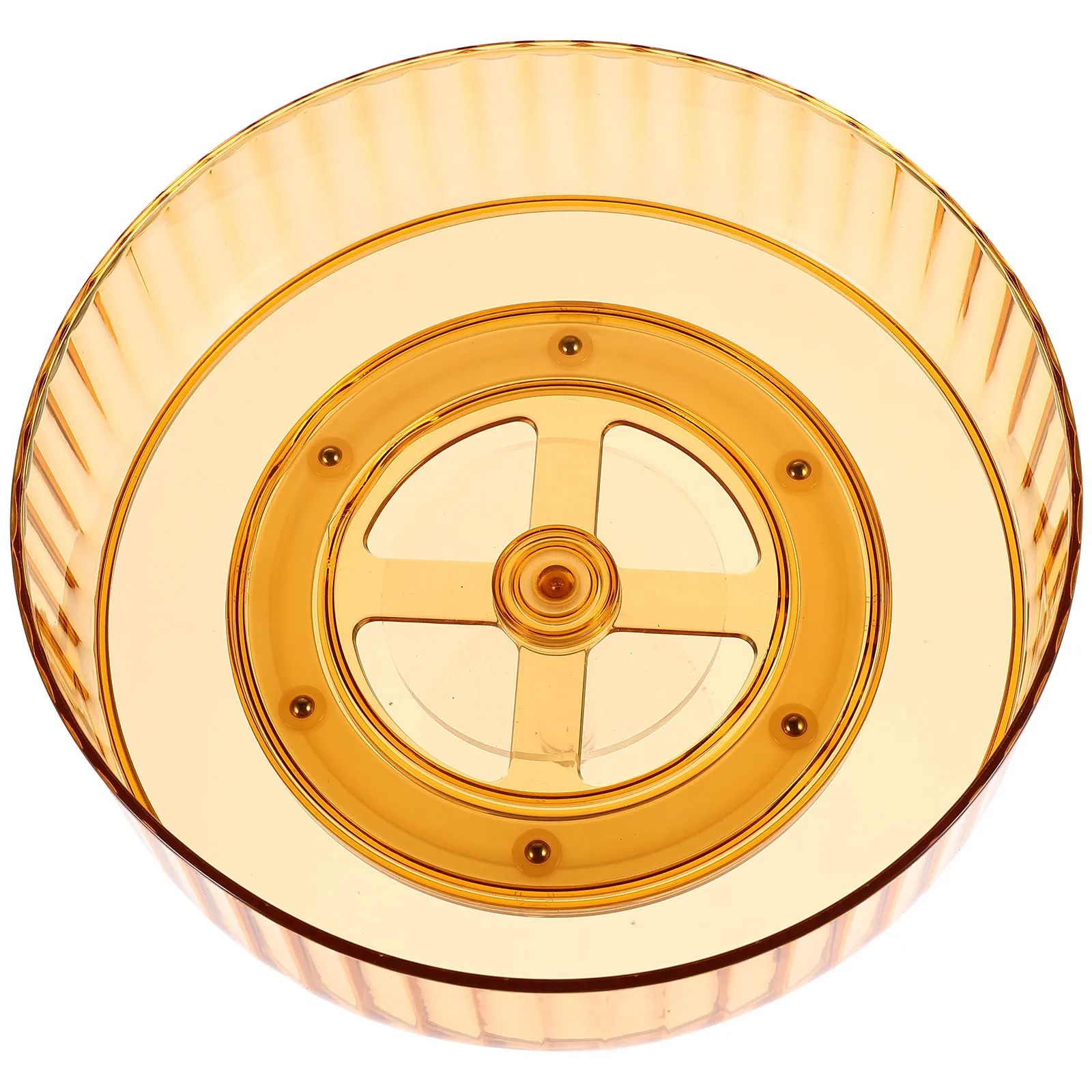 

Rotating Storage Rack Transparent Kitchen Countertop Organizer For Spices Condiments Makeup Brushes Bathroom Sundries