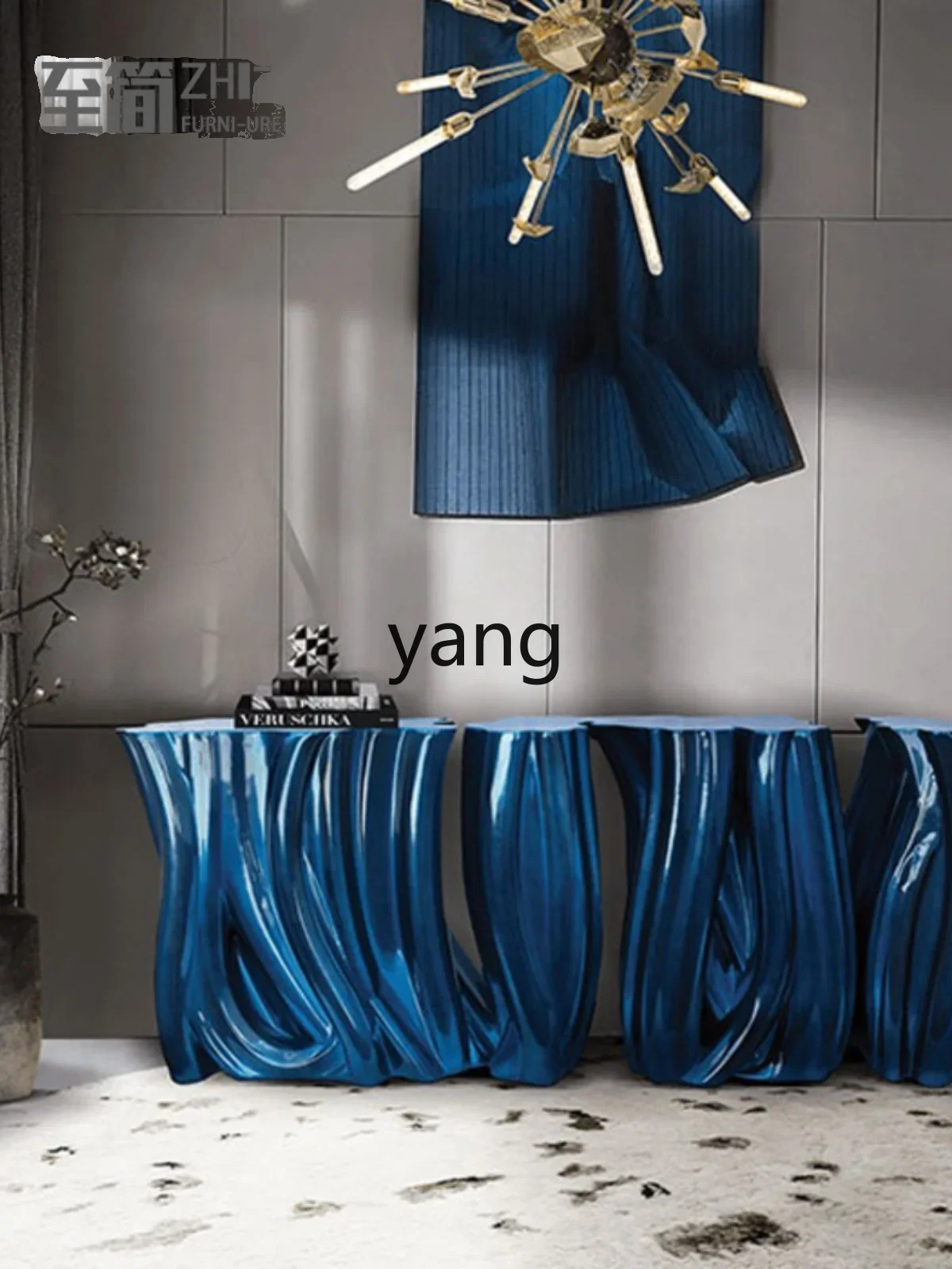 LHConsole Tables Simple Sideboard Cabinet Model Room Special-Shaped Personalized Art Device