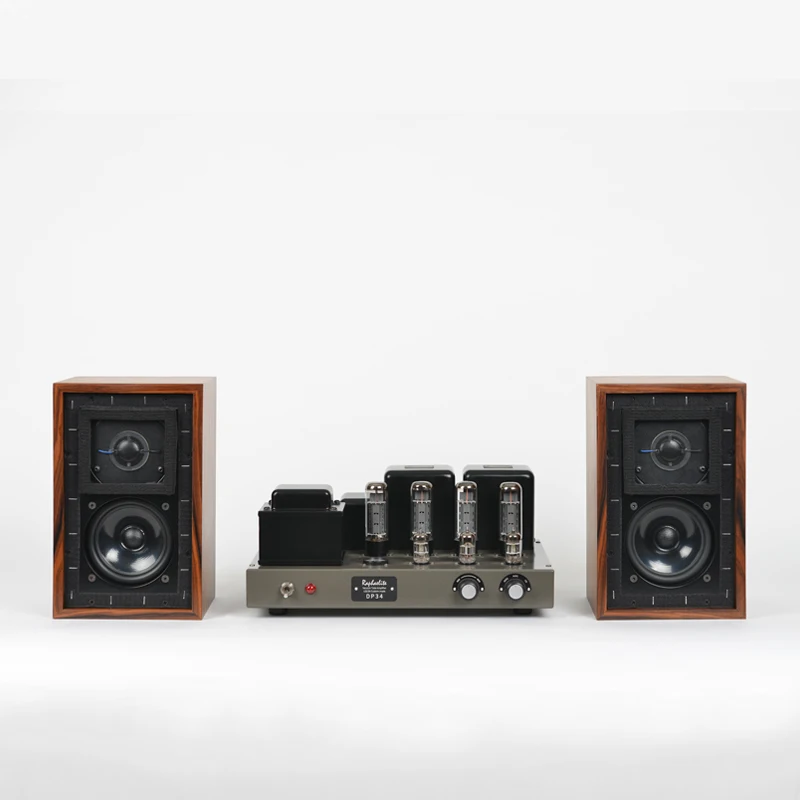 [Value Package] Dedicated Version DP34-EL34 Push-Pull Tube Amplifier Bestvox Natural Color LS3/5A 15 Euro Speaker