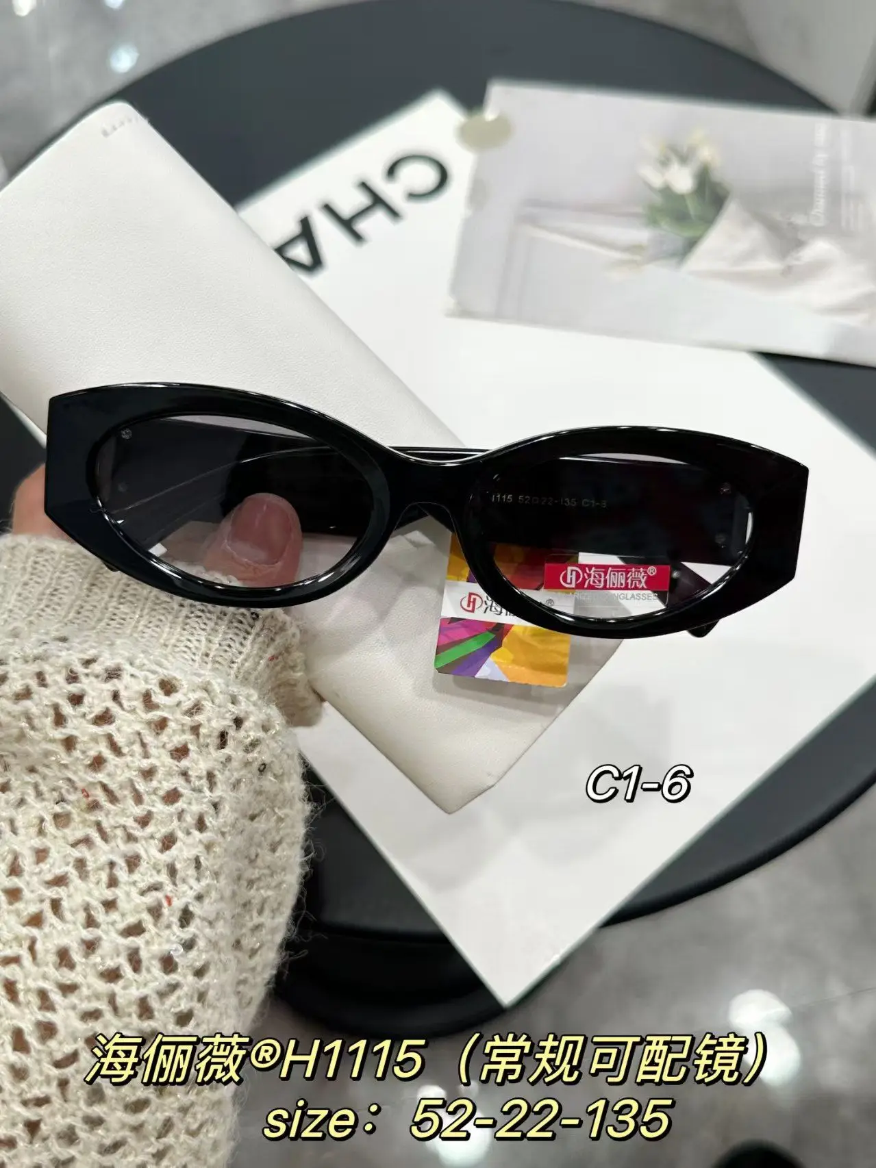 نظارات شمسية عصرية على شكل عين القطة Miu على شكل عين القطة أنيقة ومشاهير متطابقة مع نظارات شمسية من الأسيتات المضادة للوهج للحماية من الأشعة فوق البنفسجية 400 #4