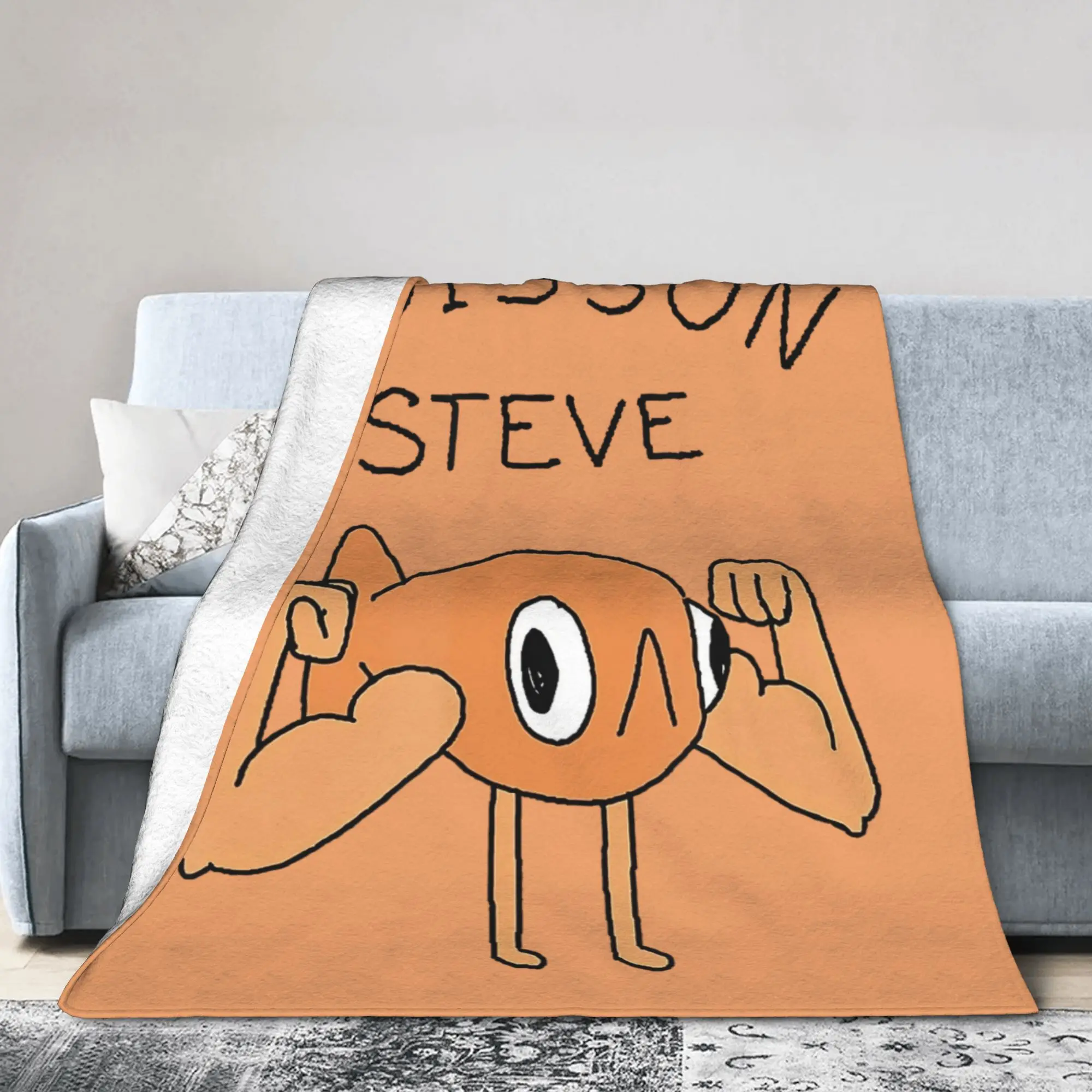 مضحك الأسماك لو بويسون ستيف ميمي بطانية رمي الصوف تتجه ل أريكة بطانية محبوكة في الهواء الطلق الدافئة متعددة الوظائف