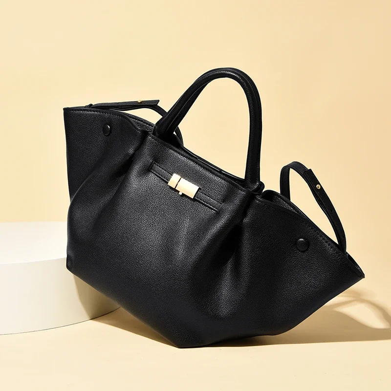 Luxuriöse Damen-Handtasche im Premium-Design aus PU & Wildlederimitat, elegante Umhängetasche mit Henkel, große Kapazität – Detail 14