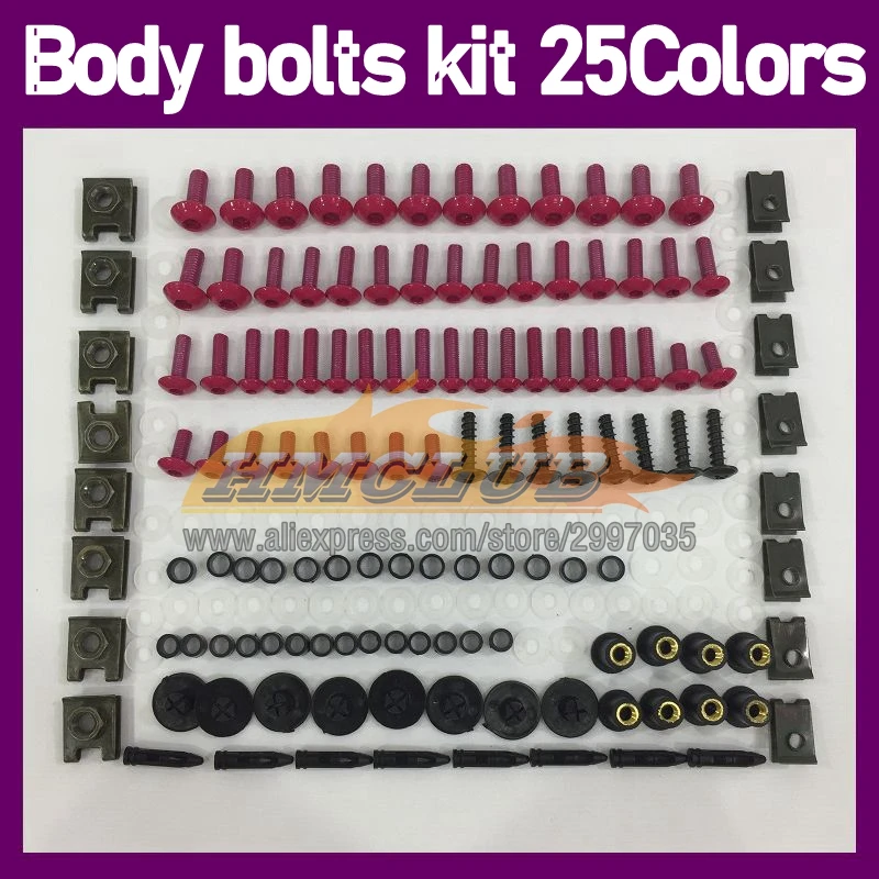 268PS Body Bolt Screw Nuts For HONDA NSR250R MC28 PGM4 NSR 250R 250 R 94 95 96 97 98 99 1994 1999 Fairing Bolts Full Screws Kit