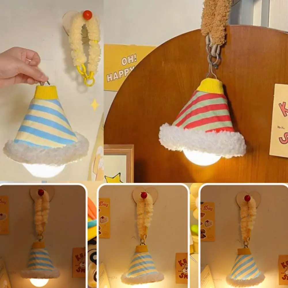 New with Hanging Strap Night Light 3-Level Dimmable USB Rechargeable Reading Light Candy Color Removable Decorative Lamp