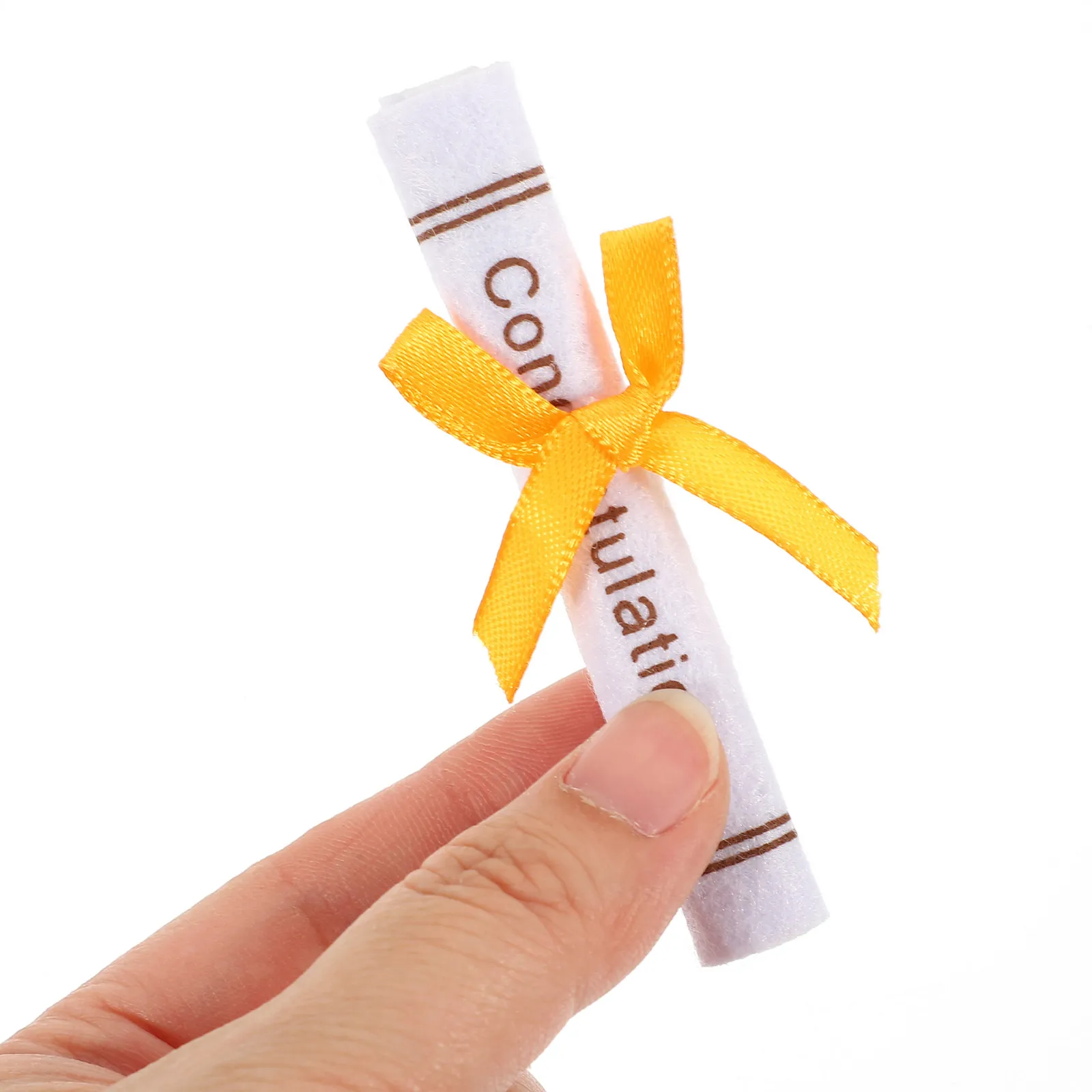 

25Pcs Graduation Certificate Scroll Non-Woven Micro Landscape Ornament Graduation Party Decor Desktop Decor Grad Party