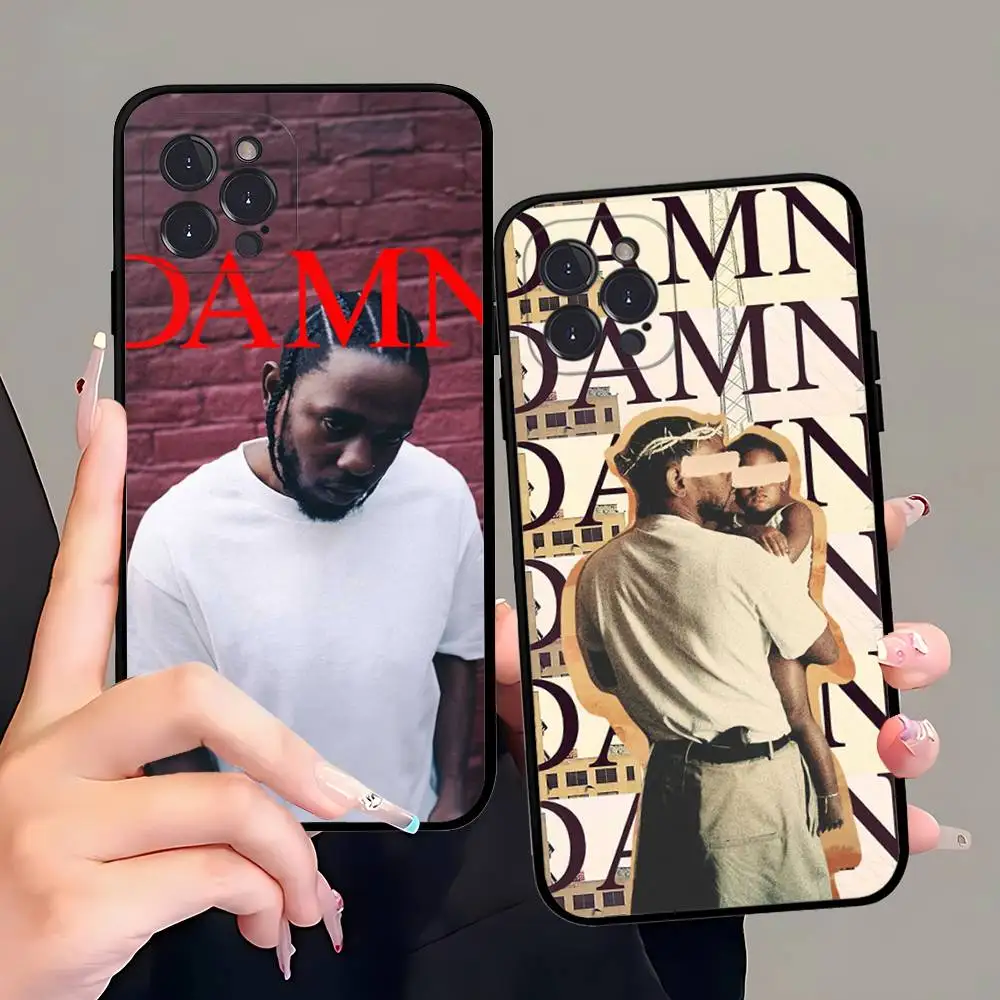 Clássico rapper k-kendrick l-amar caso de telefone para iphone 16 15 14 13 12 11 17 pro max simplicidade volta tpu caso macio
