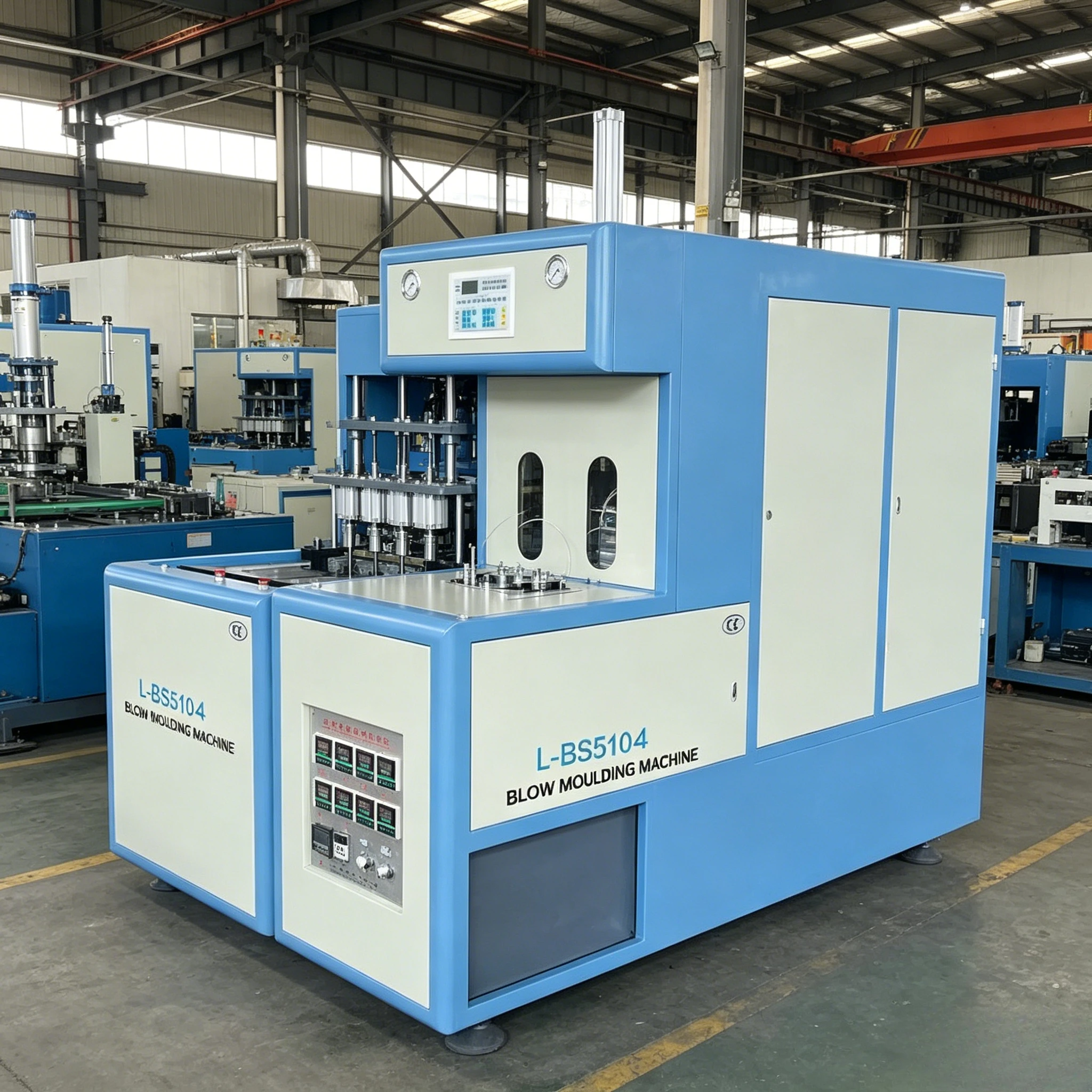 High Efficiency 4-Cavity Semi-automatic PET Bottle Blowing Machine Industrial Plastic Container Making Equipment Customized
