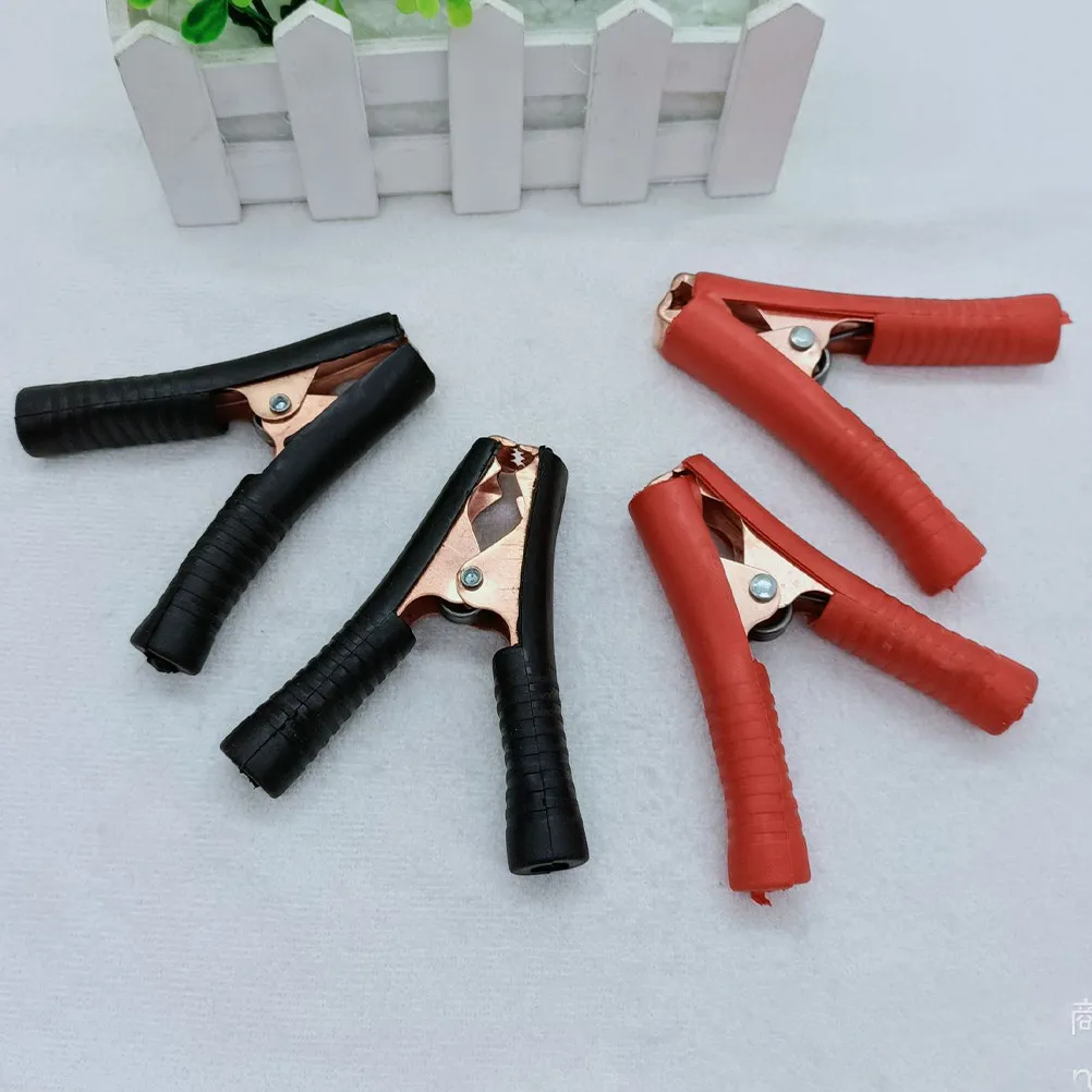 

10Pcs Battery Alligator Clamps Heavy Duty Copper Plated Insulated Car Battery Clip for Jumper Cables Charging Outdoor Use