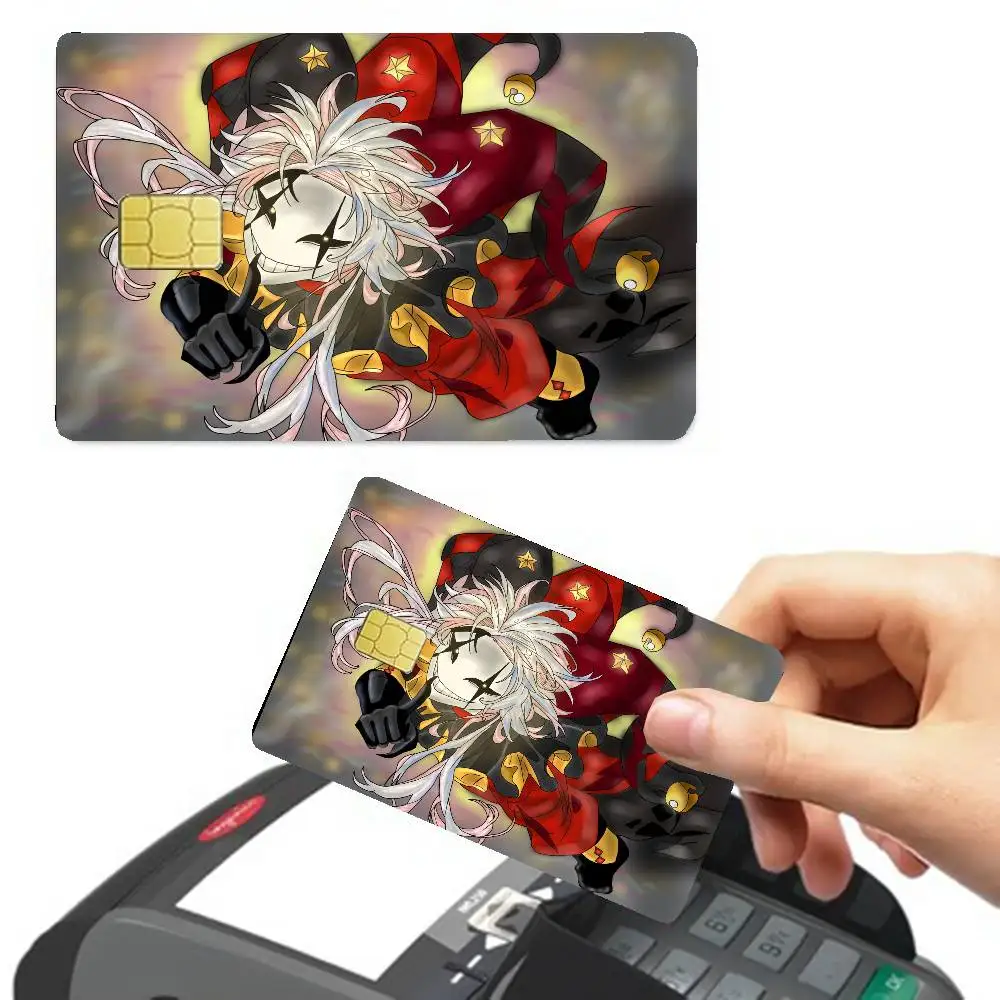 The Freak Circus Pierrot Game Anmie Sticker Film Skin Cover for Credit Card Debit Bank Card Front