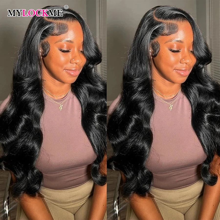 

Lace Front Human Hair Wigs Mylockme Hair Cheap Body Wave Pre Plucked Clearance Natural 12a Grade 13x4 Lace Front Wig Human Hair