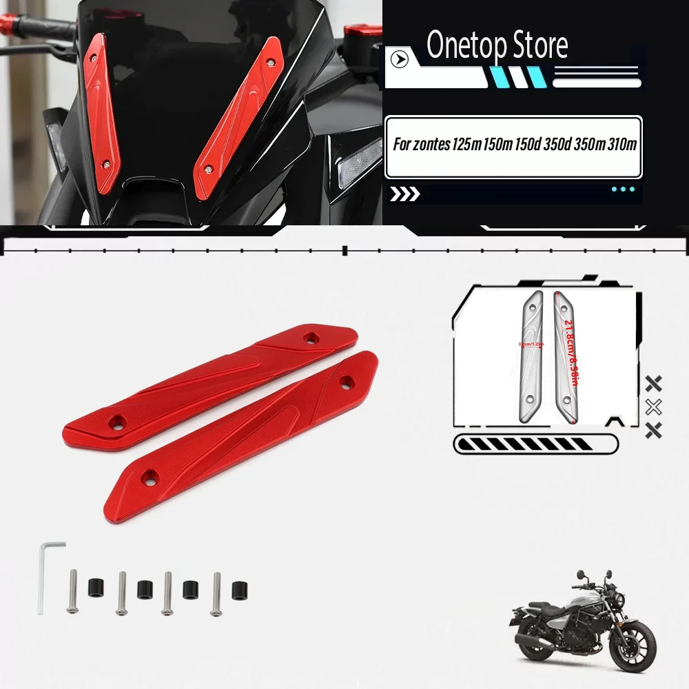

Motorcycle Accessories Windscreen Bracket Mount Motorcycle Wind Shield Trim Strip For zontes 125m 150m 150d 350d 350m 310m