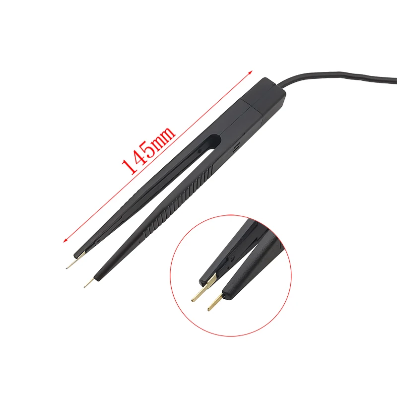 1Pcs Multimeter Test Leads Probe Tweezers Clips for SMD Components Capacitor Resistor Electronic Component Testing Clip 50CM