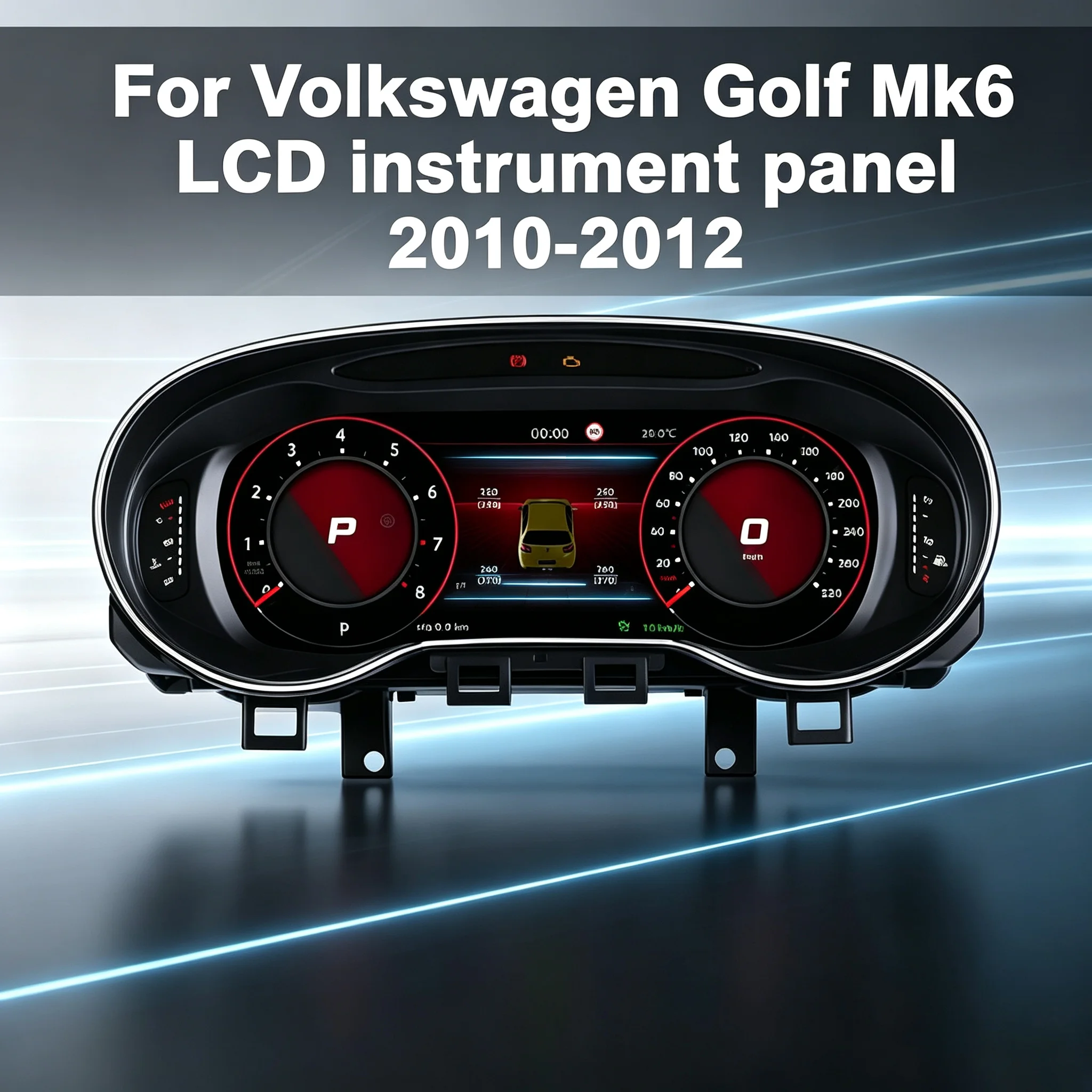 10.25'' Digital Cluster Dashboard Panel Volkswagen Golf 6 2010-2012 LCD Instrument Speedometer Cockpit Car Multimedia Player