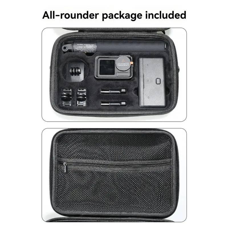 

A33T-Storage Bag For DJI Action3/ 4/5Pro Portable Travel Handbag Sports Camera Multifunctional Accessory Bag