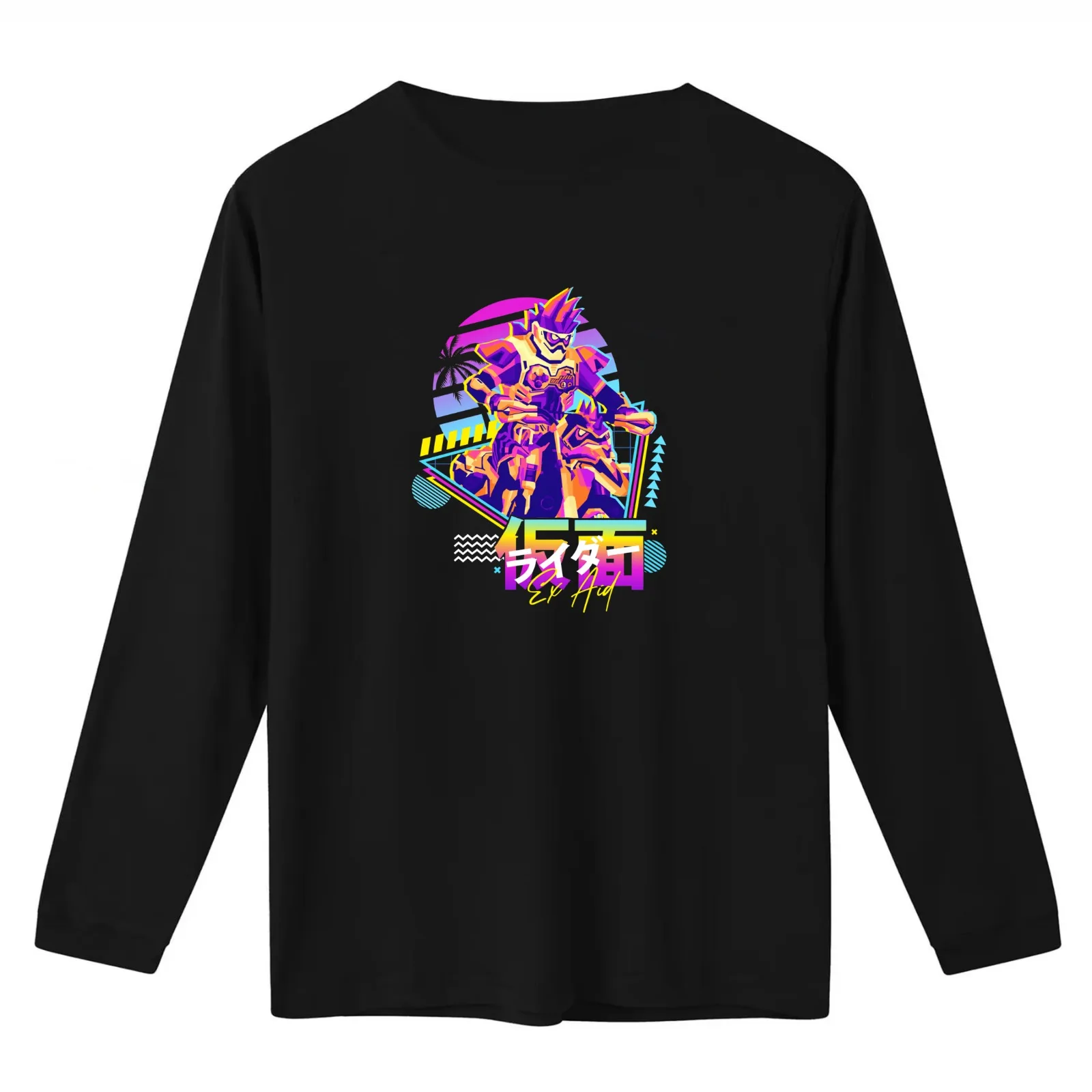 Kamen Rider EX AID T-Shirt Summer Casual Cotton Tee Oversized Streetwear Tops Vintage Graphic Print Loose Fit Short Sleeve