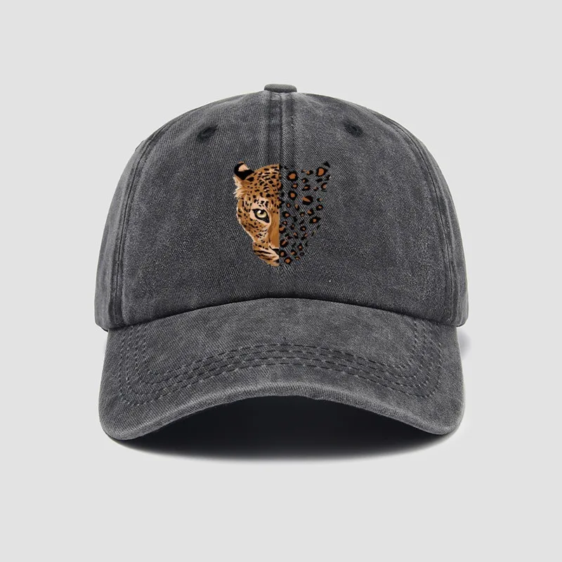 Modische Baseballkappe mit Leopardenmuster - Verstellbares Leopardenmuster-Design, Perfekt für Freizeitausflüge und Sportaktivitäten – Detail 8