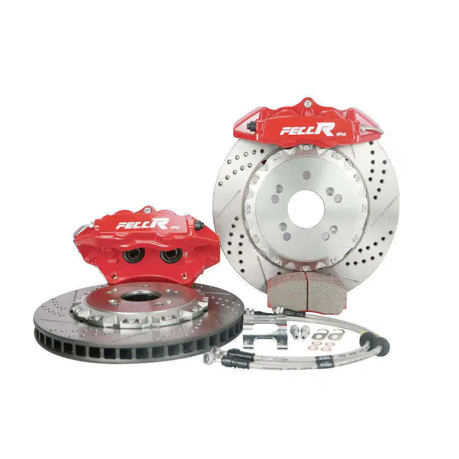 Auto Modified Racing Brake Caliper 4 Pot Big Brake Kit Brake Disc for Mazda honda VW