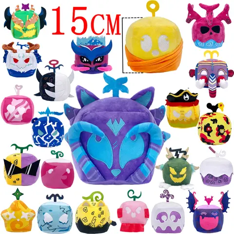 Blox Fruits Collezione di peluche 15 cm Bambola Quake Soul Spirit Magma Mammut Kitssune Gomma Amore Frutta Gioco Figura Morbido Peluche Regalo
