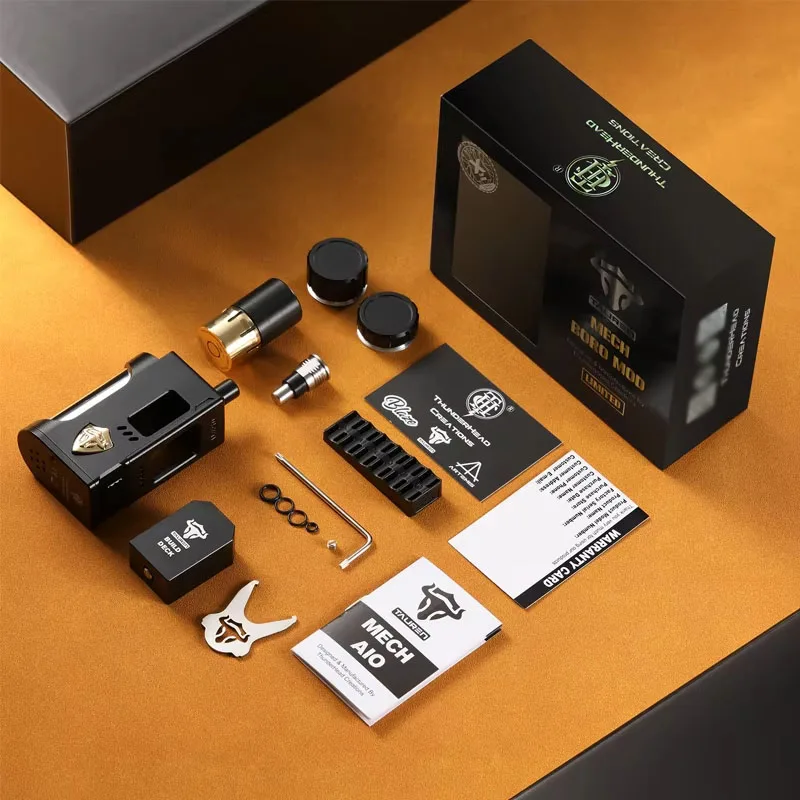 Оригинальный ThunderHead Creations Tauren Boro Mod X чип и Мех 2-в-1 Box Mod Kit Механический мод Электронные сигареты Испаритель