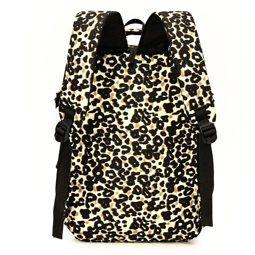New Leopard Print Backpack with Large Capacity, Lightweight Travel Backpack, High Aesthetic Value, Commuting Computer Bag